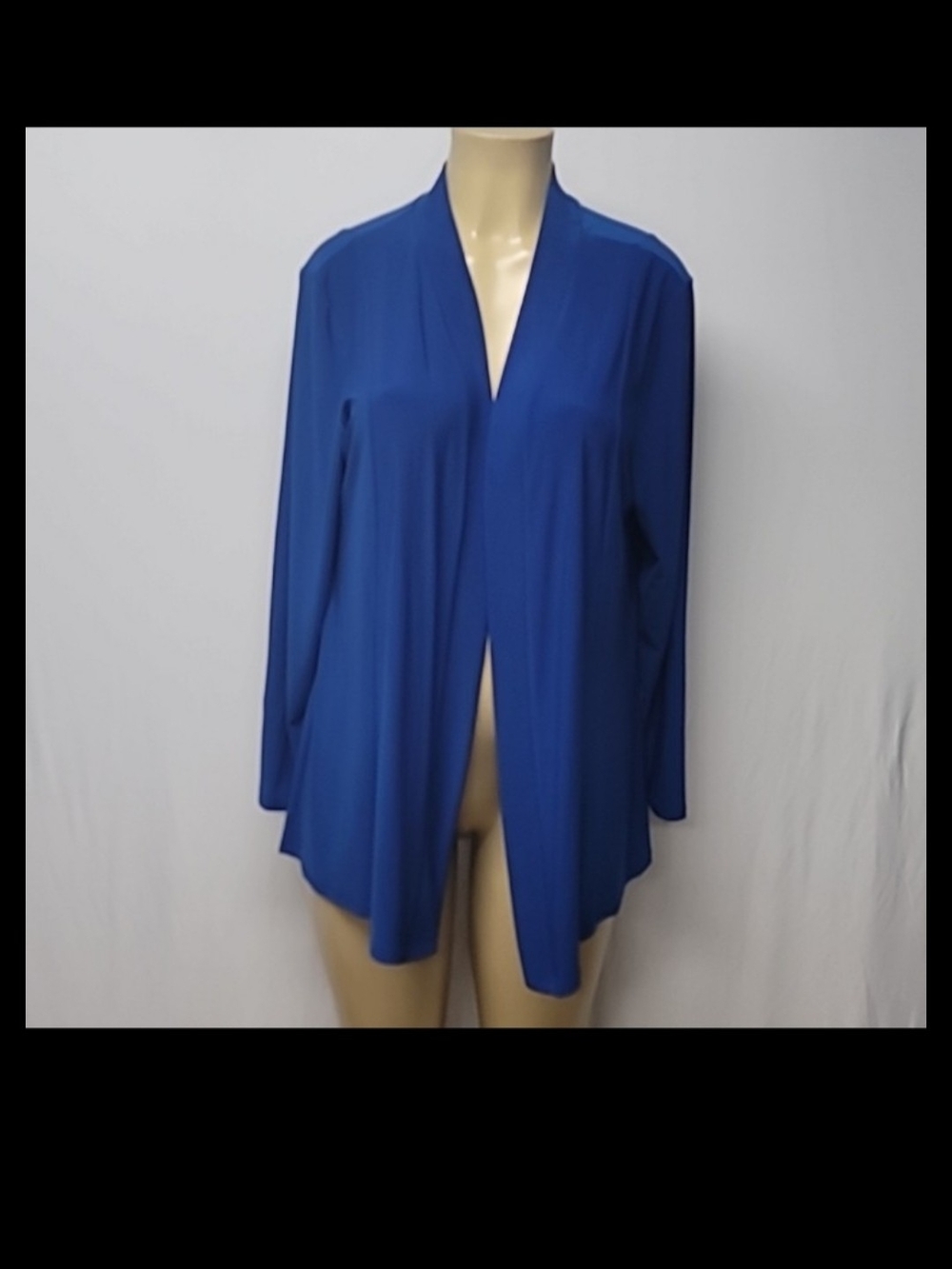 Antthony Vibrant Blue Draped Cardigan